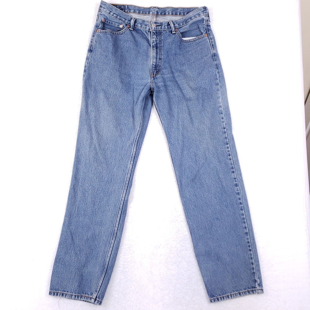 Levi's 550 Men 36x34 Relaxed Fit Tapered Leg Medium Wash Denim Jeans Vintage Y2K